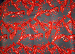 1-1/4 60 INCH WIDE LOBSTERS ON DUCK WEIGHT – 100% COTTON FABRIC