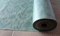 Tropical Palm Tree Island and Palm Leaf Pattern Upholstery Fabric 8 yards