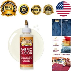 Fabric Fusion Glue 4 oz, Permanent and Washable Adhesive, No-Sew Fabric Glue …