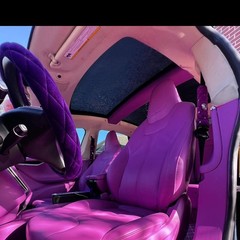 Suede Headliner Pink Fabric Foam Backed Headliner Fabric Auto Upholstery 60″