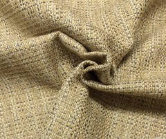 BALLARD DESIGNS COCO TWEED CAMEL BEIGE METALLIC THREADS FABRIC BY THE YARD 55″W