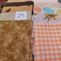 LOT OF 15 FAT QUARTERS COTTON FABRIC ASSTD COLORS & DESIGNS lot 29