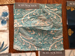 SCHUMACHER 15 pcs Mixed Lot 11 1/2″ – 12 3/4″ Fabric Samples