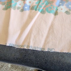 Vintage Weilwood Industries Nursery Crib Quilt Fabric Panel – Country Animals…