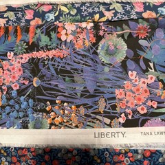 3 Cotton Lawn Half Yard Fabric Liberty of London Floral Print Blue Pink
