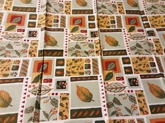 Fabric Leaves Allover 26 L X 44 W Multicolor