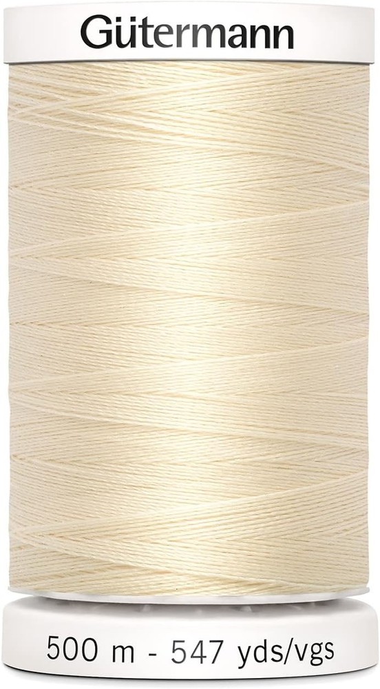 Gutermann Sew-All Thread (501-800) 547 Yards Ivory Each, 800