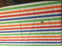 Cotton Stripes Multi-Color Red Orange Blue Green Striped Fabric Print 44″Wx 25″