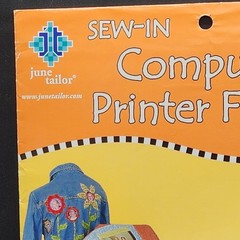 Sew-In Computer Printer Fabric from June Tailor White 4-pack 8.5″ x 11″ JT-901