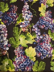 Timeless Treasures Fabrics Soho, 2 Yds, Cotton Fabric 45″, Grape Leaves Clusters