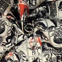 Dungeons & Dragons Graphic Comic Cotton Shirting from Camelot