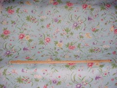 13Y GP & J Baker R1369 Queen Anne Chinese Sky Blue Linen Print Upholstery Fabric