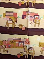 Sahara Far Away Place on Pink Camels Landscape by Cotton and Steel RJR BTFQ