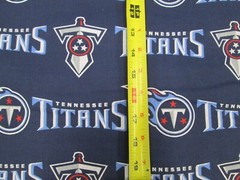 TENNESSEE TITANS NFL NEW LOGO DESIGN 100% COTTON 1 YARD PIECE NEW 36″ X 58″