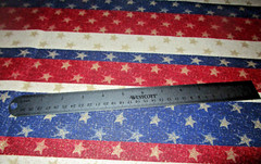 GLITTER PATRIOTIC STARS & STRIPES FABRIC – BY THE YARD – 2008 – #1 — *READ*