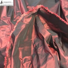 TRIPLURE TAFFETA FABRIC WITH BURGUNDY BY THE METER/ CM 153-MADE ITALY