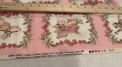 Sweet Flower Fairies Cicely Mary Barker 2009 Fabric 1 Yard Quilting