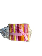 Jelly Roll Fabric 40 PCS Cotton Quilting Fabric Strips 2.5 x 45 Inches Pinks Etc