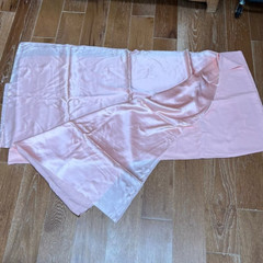 Mood Fabrics New York Silk Fabric Charmeuse Pink 44x457cm 5 Yards