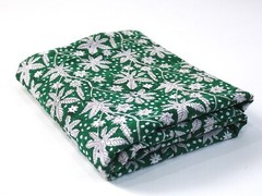 5 Yard Hand Block Printed Cotton Fabric Sewing Craft Floral Dress Making Fabric