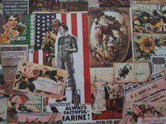 America Fabric Old Poster Textile Polyester 60″x 40″ no:562