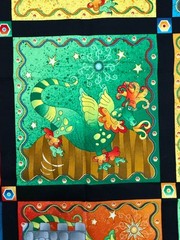 The Bravest Dragon, Avlyn Fabric, Nancy Smith, Lynda Milligan, Panel, Fairytale