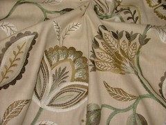 3.4 Metres iLiv Ophelia Thyme Embroidered Fabric Curtain Upholstery Cushion