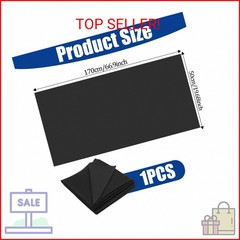 Hariendny Speaker Fabric Black Speaker Grill Cloth 67″x20″ Tulle Subwoofer Stere