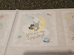 Star Bright Panel 23×42 P&B Textiles Animals Hot Air Balloon Blocks