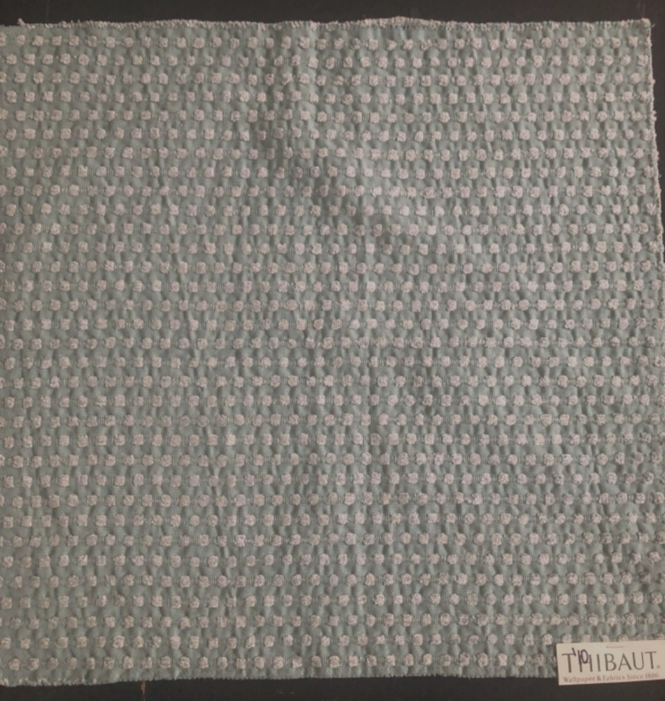 THIBAUT Cotton Tails in Aqua Blue 17 x 17 3/8″ Textural Fabric Sample
