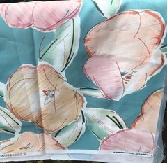 Vintage Fabric UCC Chetley Originals MCM Mod Floral 54″ x 3 yds Transfer Print