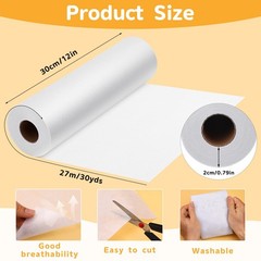 UzecPk Medium Weight Fusible Interfacing for Sewing: 12″ X X 30yd, White