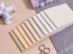 11 Options Solids Tweed Tonals Cotton Quilting Fabric 10 PCS Fat Quarters