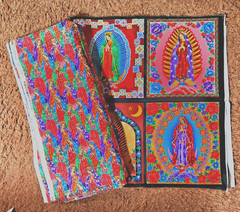 Robert Kaufmann Fabric “ENCHANTED DESERT”-Lady Guadalupe Panel plus 1 yd Tossed