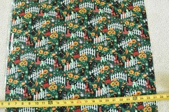 By 1/2 Yd, Vintage, Colorful Halloween-Characters in Garden, Hi Fashion, B1703