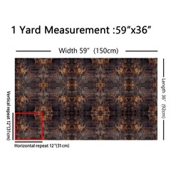 Erosebridal Abstract Watercolor Fabric by The Yard,Country Farmhouse Brown Orang