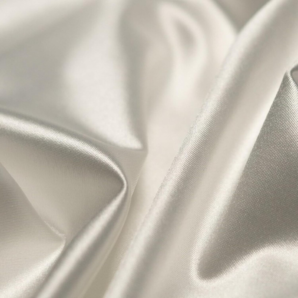 4 Way Stretch Silky Spandex Satin Fabric by the Yard – 60″ Wide Shiny Satin Span