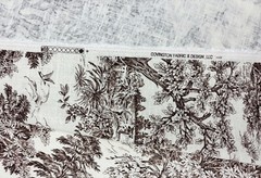 COVINGTON YELLOWSTONE DRIFTWOOD HORSE DEER TOILE LINEN FABRIC BY YARD 54″W