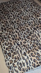 Faux SHERPA FLEECE leopard print Sheepskin Fabric 1 yard reversible