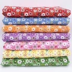 Vibrant 20″ x 20″ Cotton Patchwork Fabric Bundle – 7 Floral Fat Quarters