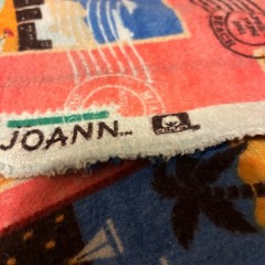 Joann Snuggle Fabric Havana Miami Travel Vacay Pink Flannel Cotton 40″x 5.75 yds