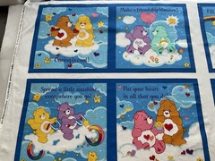 Cotton Fabric Story Book Care Bear 2004s By Cranston’s 44”X 34”215