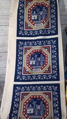 Coverlet By Ameritex Milford Pennsylvania 1733 Fabric. 12 Panels EUC Uncut