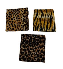 Quilt Craft Fabric Remnants Variety Animal Prints See Photos **READ**