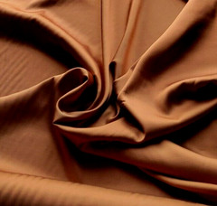 Solid Rich Golden Brown Viscose Charmeuse – Goes w/ Our Green Leopard Satin!