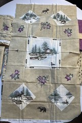 Moda NORTHERN ESCAPE Theme Flannel Fabric Bundle By Holly Taylor With JUTE Tote