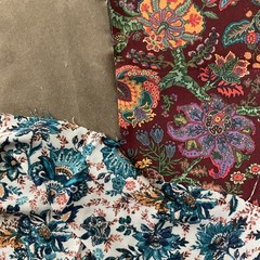 Boho Revival Fragment Pack, 30 Vintage & Reclaimed Fabric Pieces, Textile Art