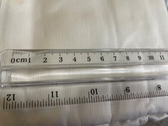 NIB! Alfred Dunhill Swiss-Made All White 100% Cotton Striped Shirting Fabric