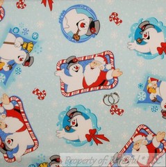 BonEful Fabric FQ Cotton Quilt Aqua Blue Black White B&W Bandana Flower Paisley