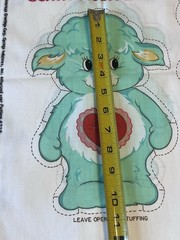 VTG Care Bear Cousins Fabric Pillow Panels 3 Care Bears Cut Sew Rare 1985